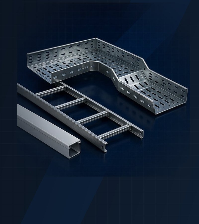 Civil materials including cable tray and steel supports